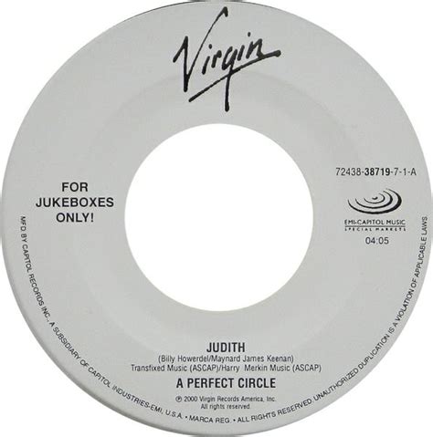 A Perfect Circle - Judith (2000, Vinyl) | Discogs