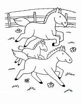 Horses  Animal Coloring pages For Kids To Print & color sketch template