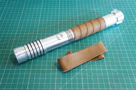 DIY Tutorial: How to apply a leather wrap to your lightsaber (With images) | Diy lightsaber ...