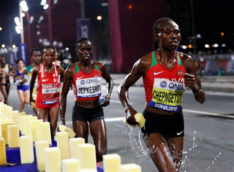 Women's marathon at World Athletics Championships derailed by brutal conditions