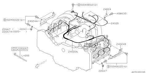 24020AC344 - Genuine Subaru HARNESS ENGINE