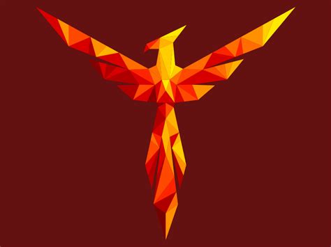 low poly phoenix logo - Clip Art Library