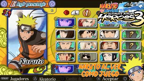 Naruto Shippuden Ultimate Ninja Heroes 3 Gameplay Comentado - YouTube