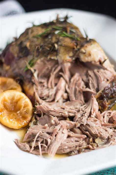 Slow Cooker Roast Lamb with Lemon, Rosemary and Garlic - Easy Peasy Meals