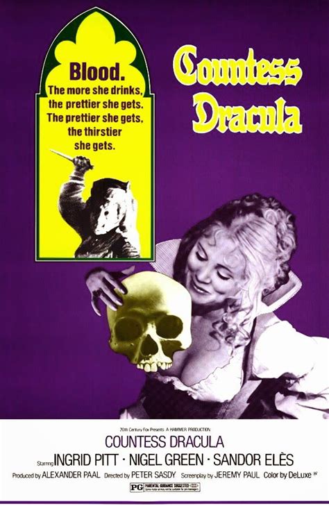 Every 70s Movie: Countess Dracula (1971) | Movie posters, Dracula, Horror movie posters