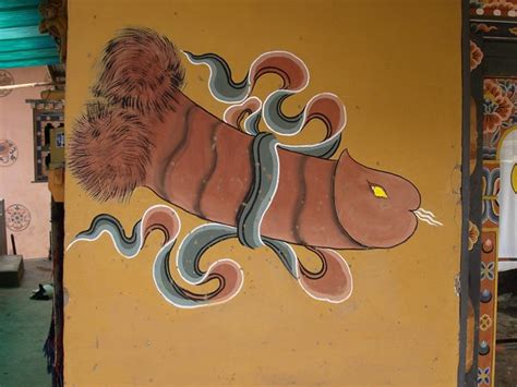 Phallic symbol art - common in Bhutan | Flickr - Photo Sharing!