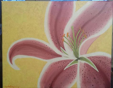 Stargazer Lily. Acrylic on canvas. C. Alcazar | Stargazer lily, Artsy fartsy, Stargazing