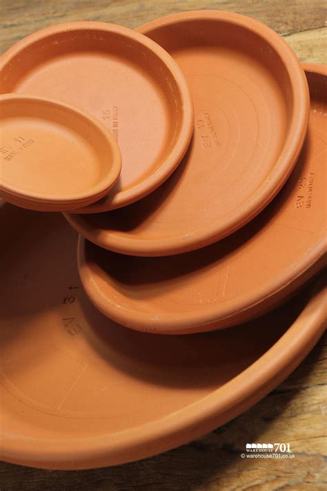 New Assorted Traditional Tuscan Terracotta Saucers for Flower Pots