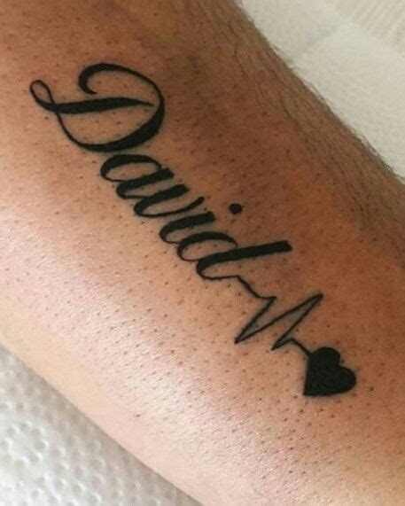 Tatoo com nome David | David tattoo, Couple name tattoos, Name tattoos