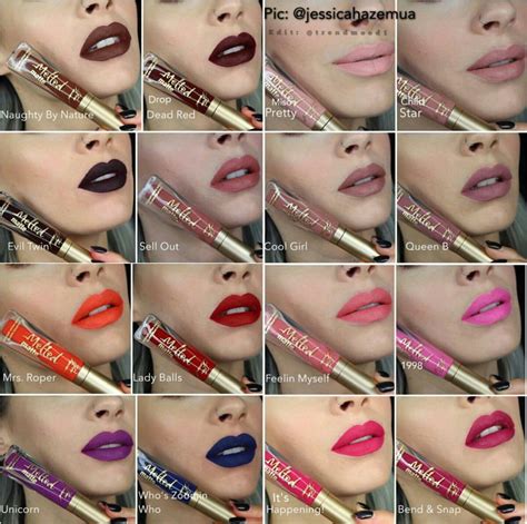 Too Faced Melted Matte Liquified Matte Lipstick Swatches | The Budget Beauty Blog | Makeup ...
