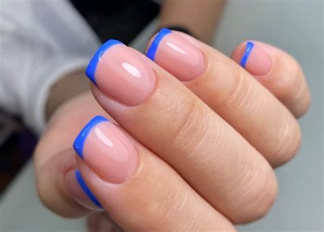 60 Blue French-Tip Nails for a Cool and Trendy Manicure