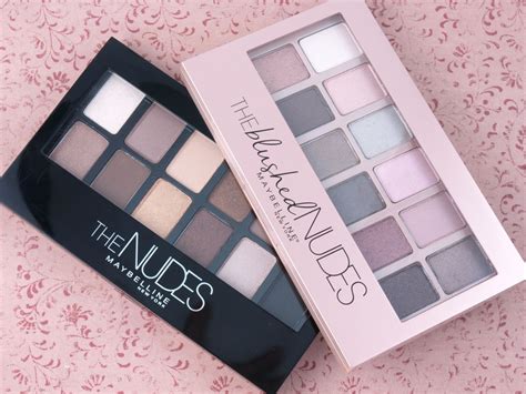 Maybelline The Nudes & The Blushed Nudes Eyeshadow Palettes: Review and Swatches | The Happy ...