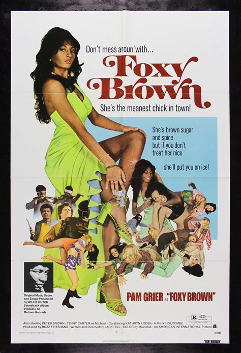 FOXY BROWN * CineMasterpieces ORIGINAL MOVIE POSTER NM-M PAM GRIER 1974 | eBay