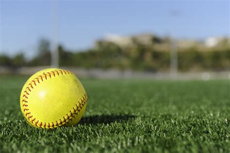 FXA Sports - Softball on Field with Blurry background