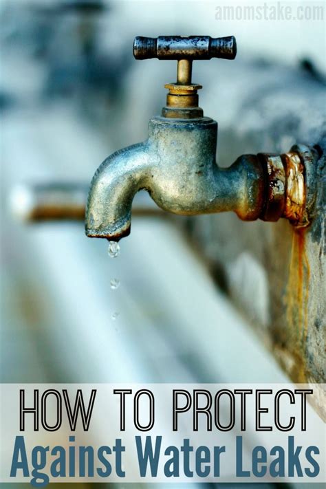 How to Protect Against Water Leaks - A Mom's Take