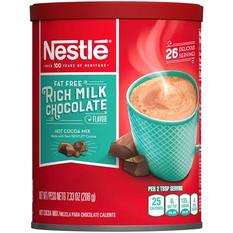 NESTLE Fat Free Rich Milk Chocolate Hot Cocoa Mix 7.33 oz. - Walmart ...