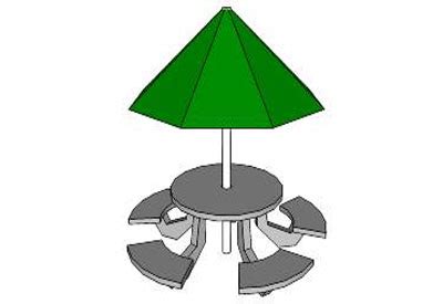 sketchup components 3d warehouse DC Landscape: Picnic Table Round