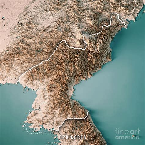 Korea Topographic Map