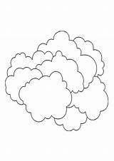 Cloudy Coloring Page sketch template