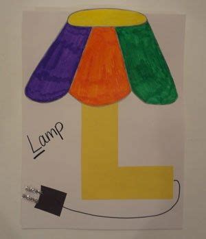 Letter L lamp craft for kids. Use our printable templates and simple instructions to make turn ...
