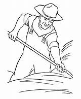 Farmer Coloring Pages  Free Printable For Kids sketch template