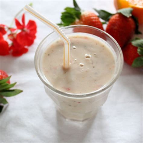 Cherimoya Smoothie. A cherimoya smoothie with kiwi strawberries and vanilla coconut milk. # ...