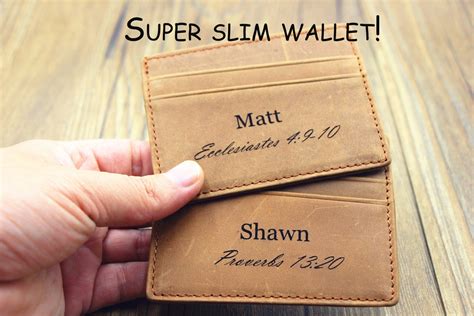 Groomsmen Gifts Personalized Wallet Gift for Him Genuine - Etsy