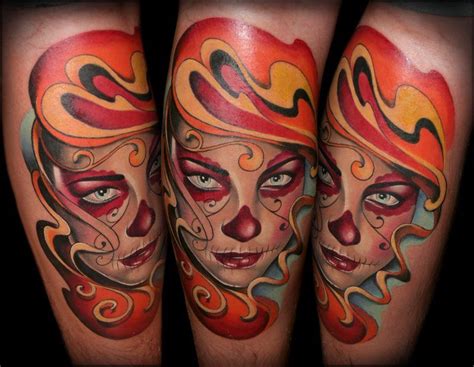~Sugar Skull Girl~ Sugar Skull Girl Tattoo, Girl Tattoos, Skulls, Body Art, Lil, Color, Tatoo ...