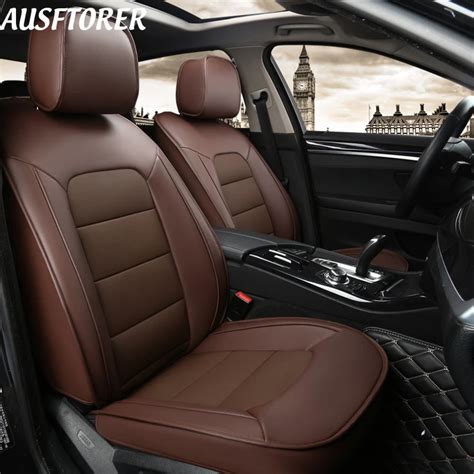 AUSFTORER Custom Cowhide Cover Car Seats for Jaguar XJ Automobiles Seat ...