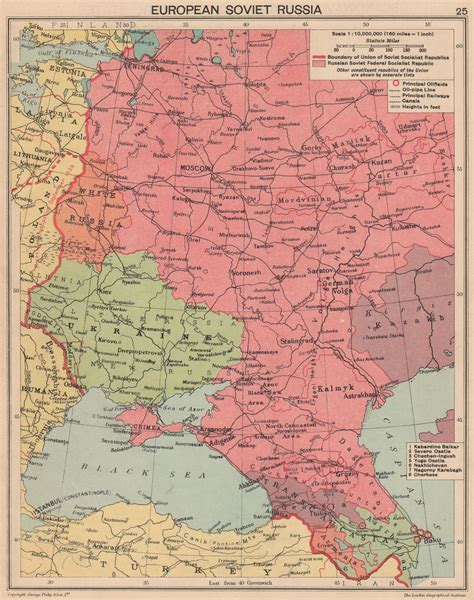 WORLD WAR TWO. European Soviet Russia. Russian Crimea. Poland 1940 old map