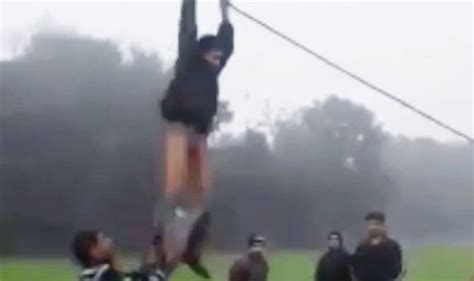 Viral video: Boy on a bungee cord has trousers pulled down | Travel ...