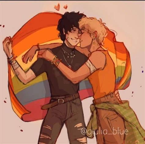 Solangelo Pride Fanart | Percy jackson books, Percy jackson funny ...