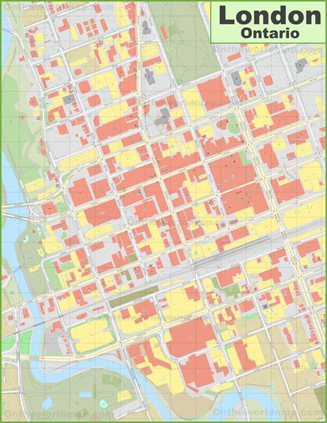 Map Of Downtown London - Map Of Counties Around London