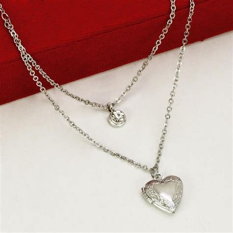 Silver Chain With Heart Locket | atelier-yuwa.ciao.jp