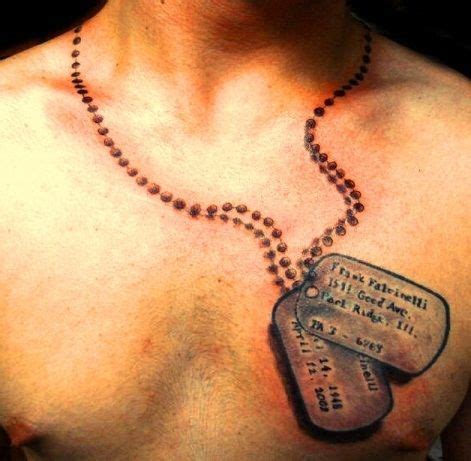 9 Unbelievable Dog Tag Tattoos With Images! in 2023 | Dog tags tattoo ...