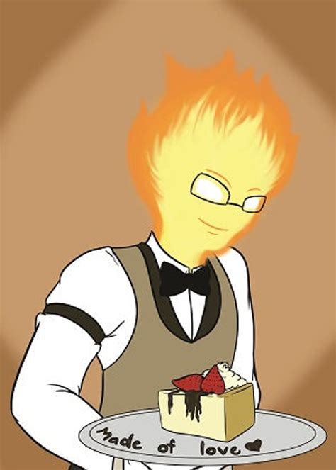 Undertale Game Fanart made of Love Grillby 5x7 - Etsy