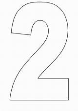 Number 2 Coloring Page sketch template