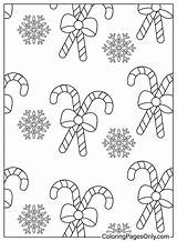 Printable Christmas Candy Cane Coloring Page  Free sketch template