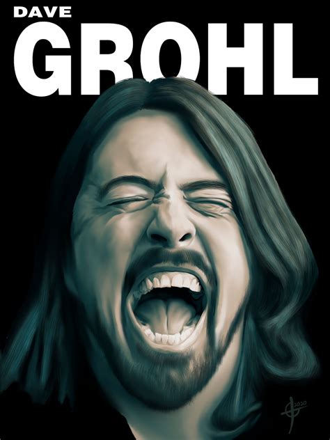 Dave Grohl, Foo Fighters, Nirvana, Grunge, Rock, Music Print, Wall Art, Print, Contemporary ...