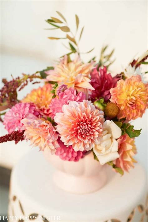 Fall Flower Centerpieces - Happy Happy Nester