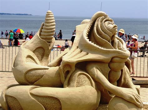 Revere Beach,MA | Sand sculptures, Revere beach, Lion sculpture