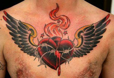 Ideas. | Sacred heart tattoos, Heart with wings tattoo, Heart tattoo