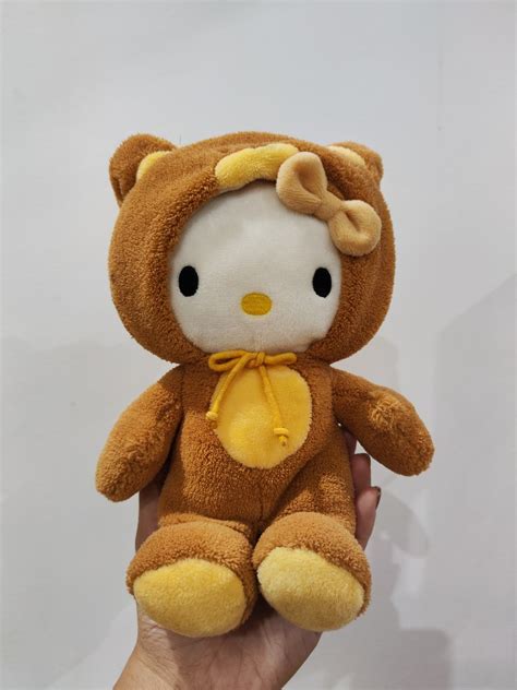 Hello Kitty with bear costume, Hobbies & Toys, Toys & Games on Carousell