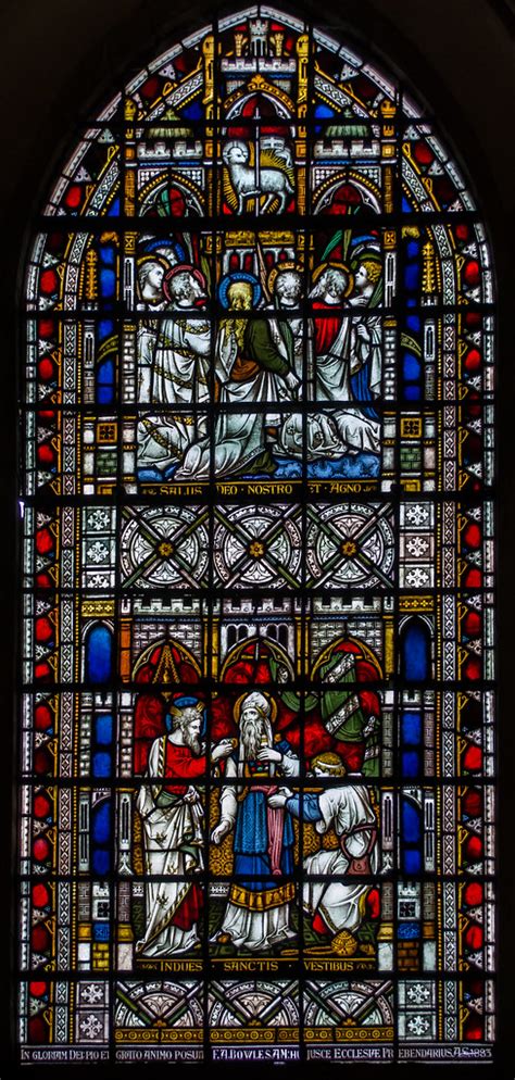 Stained glass window, Chichester Cathedral | Located in a si… | Flickr