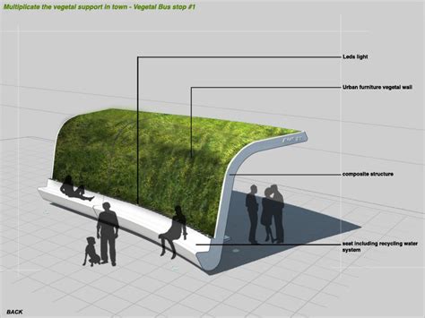 vegetal bus stop | designboom.com