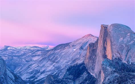 OS X Yosemite Wallpaper 4K, Half Dome, Yosemite National Park