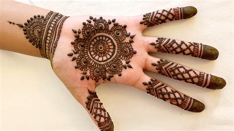 Easy Mehndi Designs For Beginners Palm - Design Talk