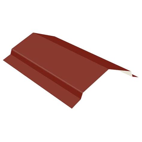 Gibraltar Building Products 10 ft. 29-Gauge Galvalume Steel RC2 Ridge Cap Flashing in Red 987625 ...