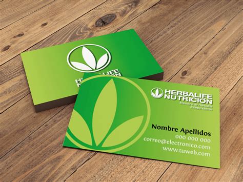 Tarjetas de visita Presentacion Negocio Business Card Herbalife Nutricion