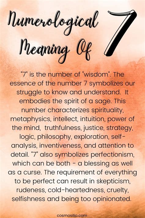 Numerological Meaning Of The Number 7 | Numerology life path, Numerology, Life path number